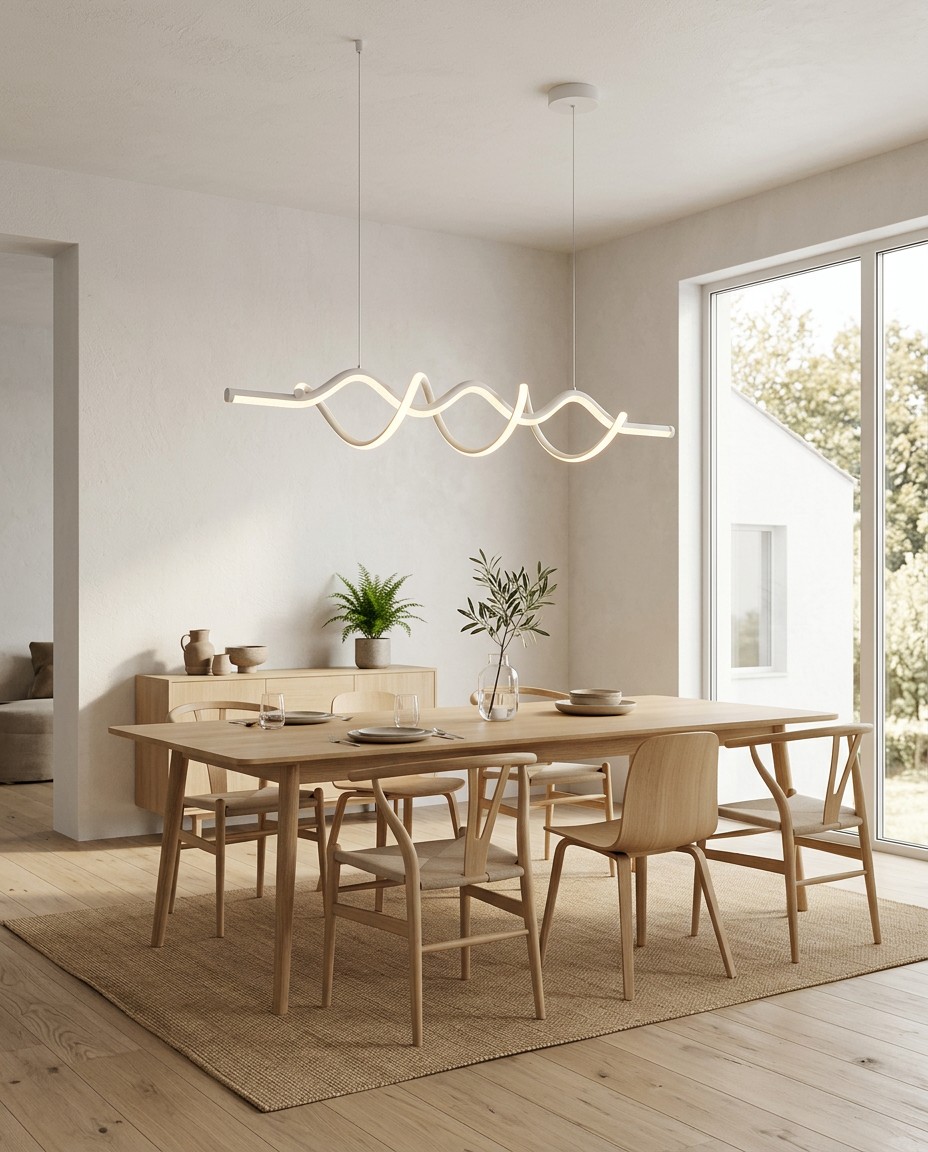 modern-sculptural-wave-led-pendant-light-gold-spiral-40w – Linear Pendant
