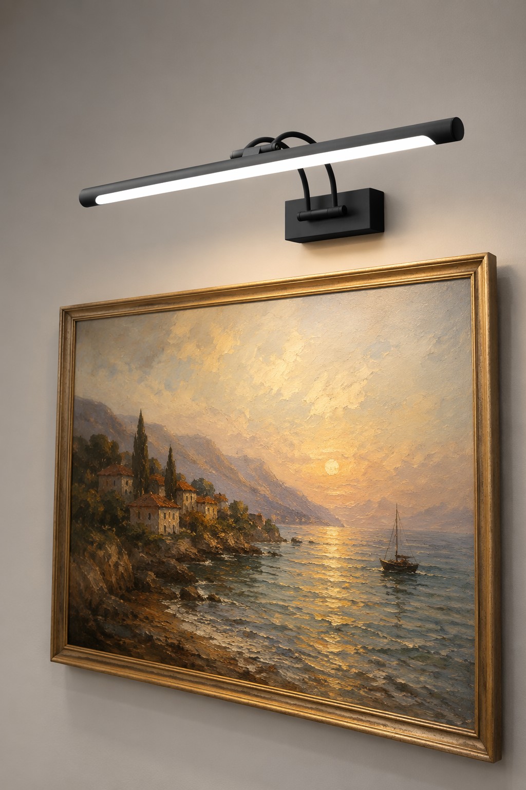 Modern Slim LED Bathroom Mirror Light | Linear Vanity Wall Lamp with Adjustable Design – Adjustable Mirror Lights (view 5)