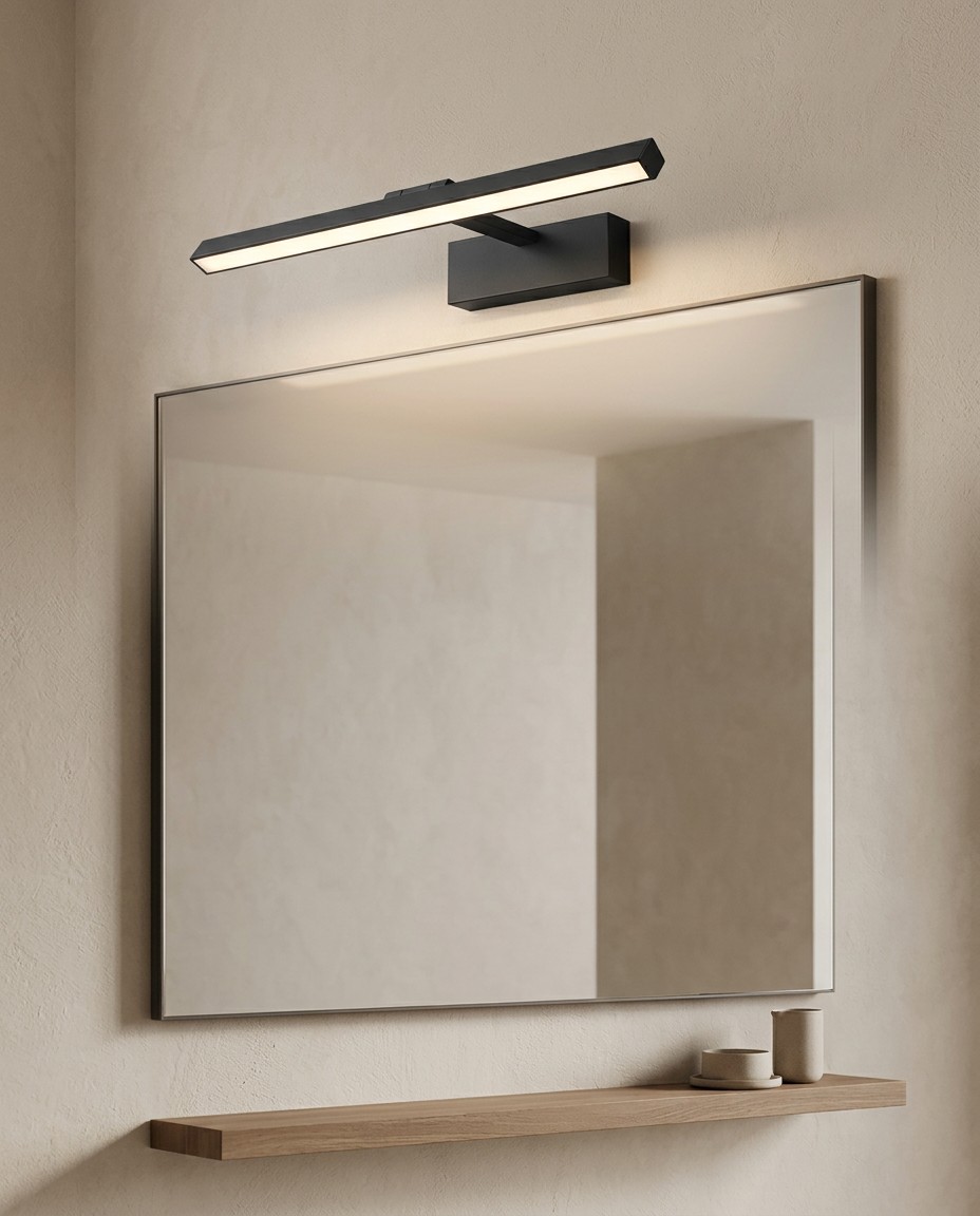 Minimalist Linear LED Bathroom Mirror Light | Modern Slim Wall Mounted Vanity Lamp – Modern LED Mirror Lights (view 3)