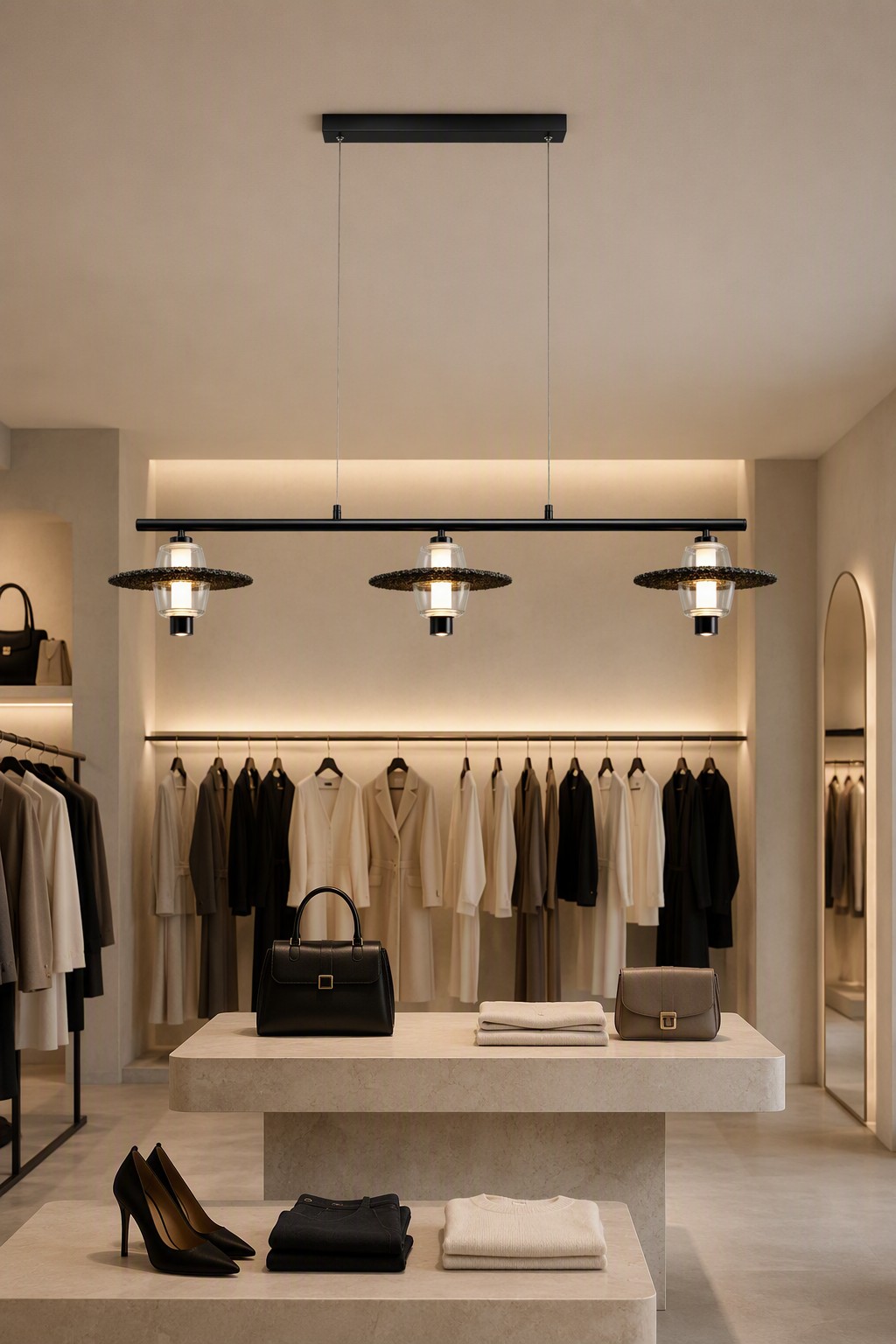 Modern UFO-Style LED Pendant Light Series with Crushed Crystal Shimmering Ring – Crystal Chandeliers