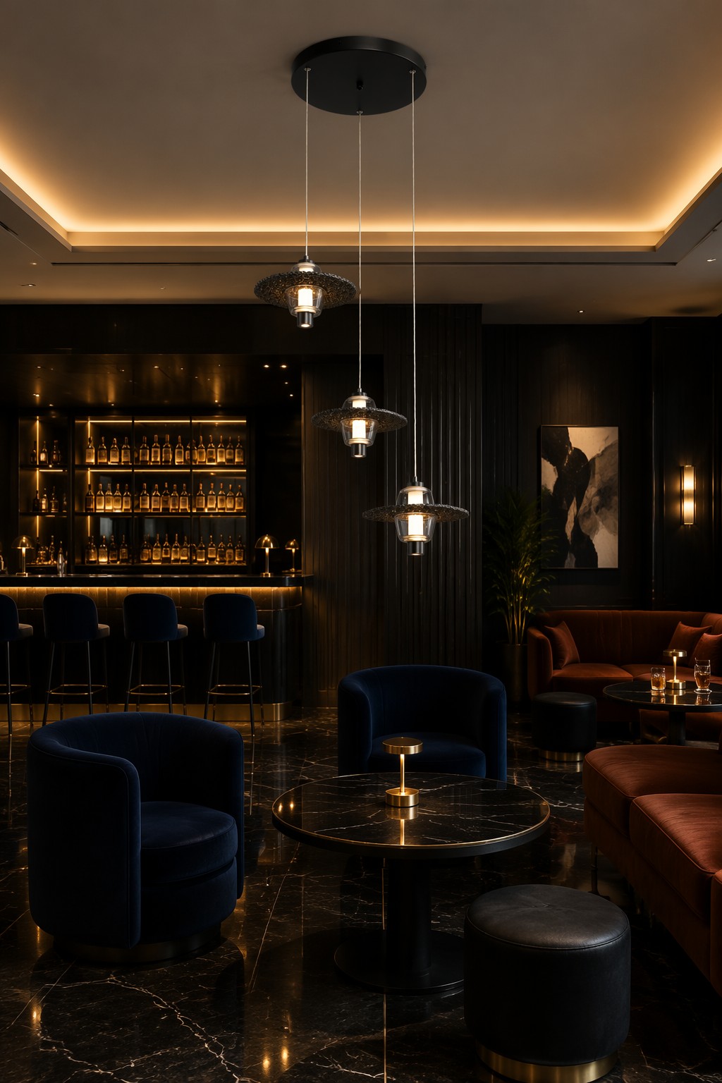Luxury Multi-Head LED UFO Cluster Chandelier with Round Canopy 20W – Branch Chandeliers (view 3)