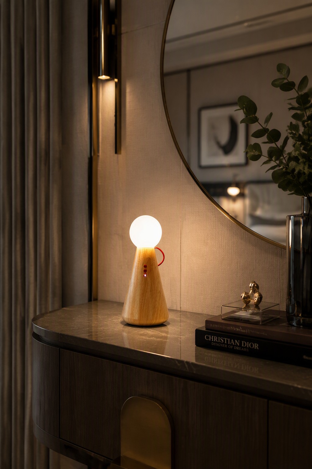 Nordic Minimalist Rechargeable Doll Ambient Night Light with Magnetic Connection – Rechargeable Table Lamps (view 2)