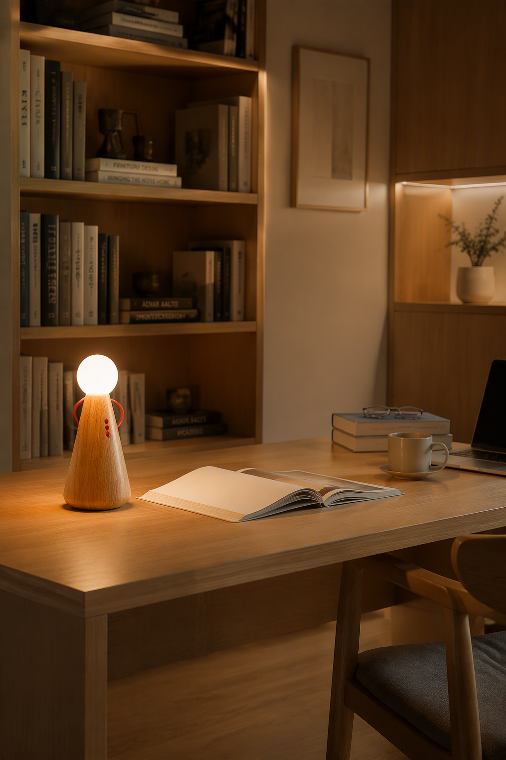 Nordic Minimalist Rechargeable Doll Ambient Night Light with Magnetic Connection – Rechargeable Table Lamps (view 4)