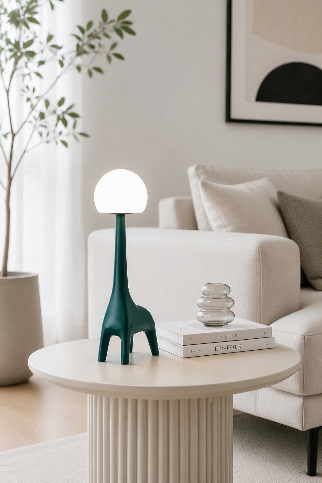 Cute Giraffe 2-in-1 Rechargeable Table Lamp & Bluetooth Speaker with 3-Level Dimming – Decorative Table Lamps