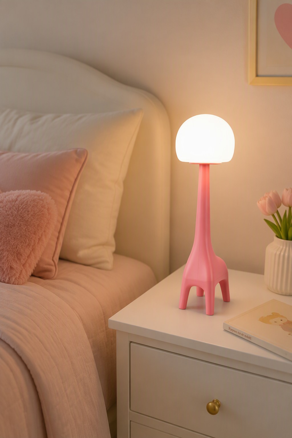 Cute Giraffe 2-in-1 Rechargeable Table Lamp & Bluetooth Speaker with 3-Level Dimming – Decorative Table Lamps (view 2)