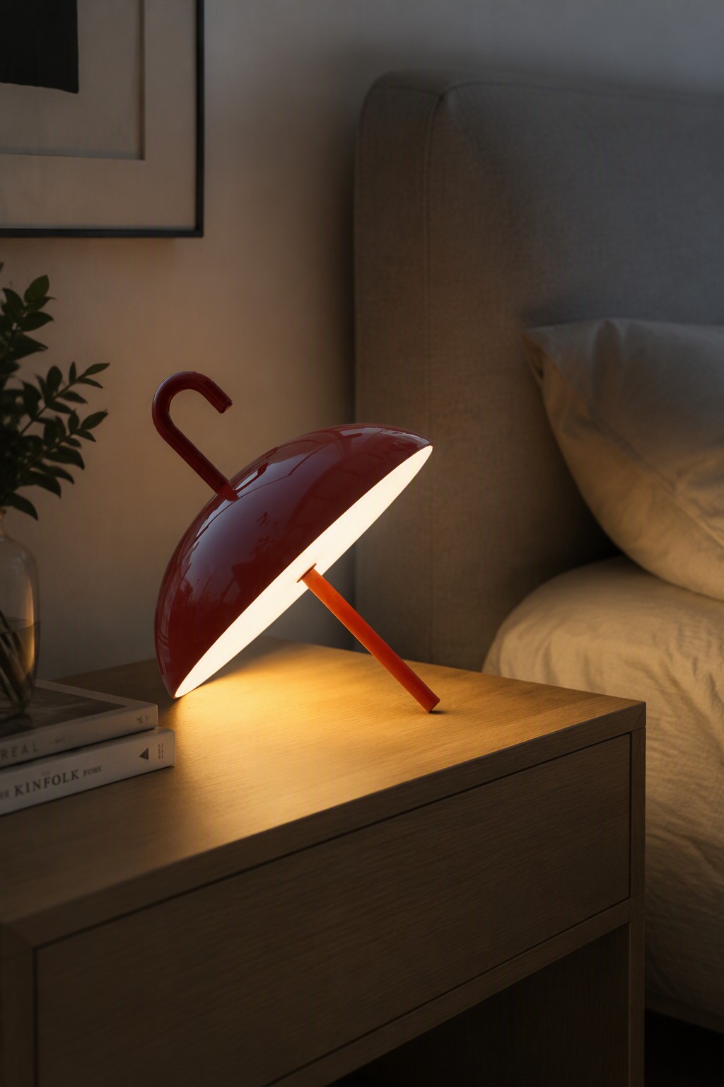 Multi-functional Umbrella Ambient Lamp - Rechargeable LED Hook Light for Indoor & Outdoor Use – Decorative Table Lamps (view 3)