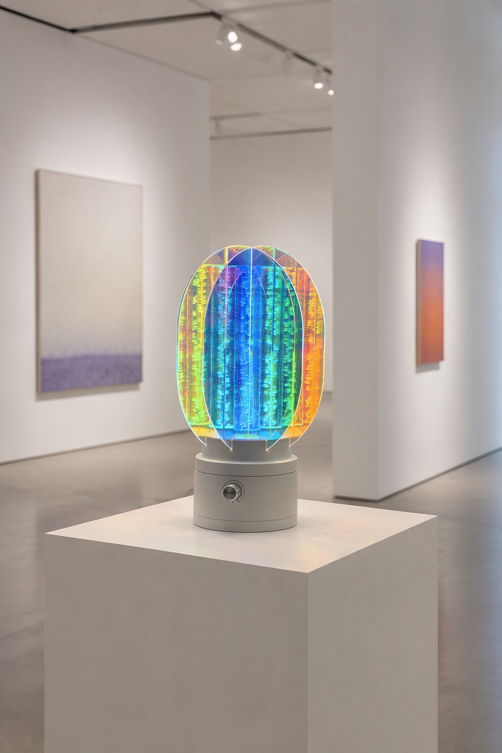 360° Rotating Iridescent Aurora Table Lamp with RGB Mood Lighting & Twist Control – Decorative Table Lamps (view 2)