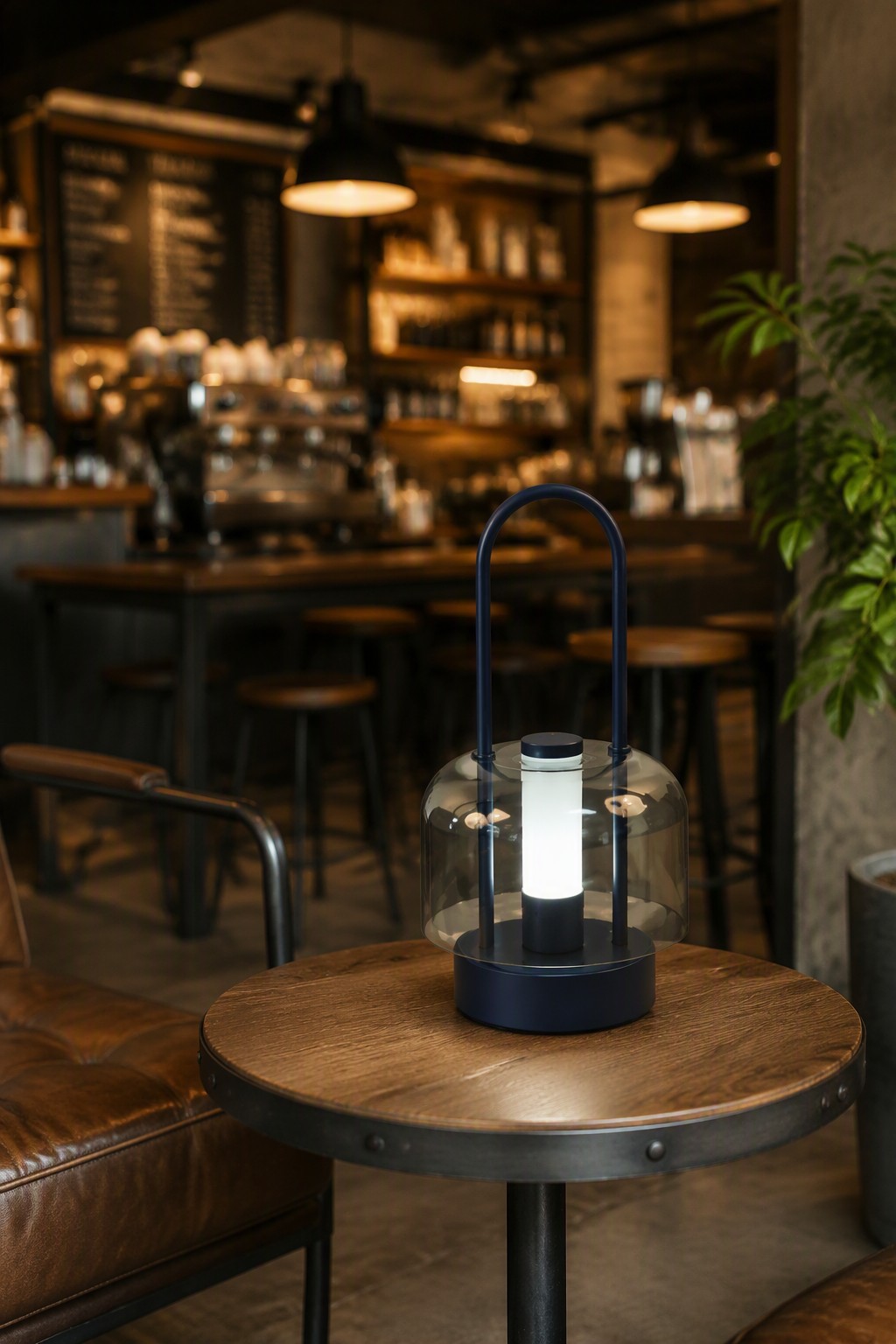 Industrial Modern Rechargeable Camping & Table Lamp with 3-Color CCT & Portable Handle – Modern Minimalist Table Lamps (view 4)