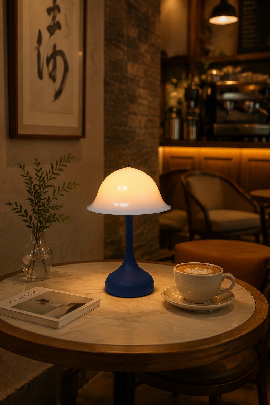 Nordic Minimalist Mushroom Rechargeable LED Table Lamp with 3-Color CCT & Touch Control – Modern Minimalist Table Lamps