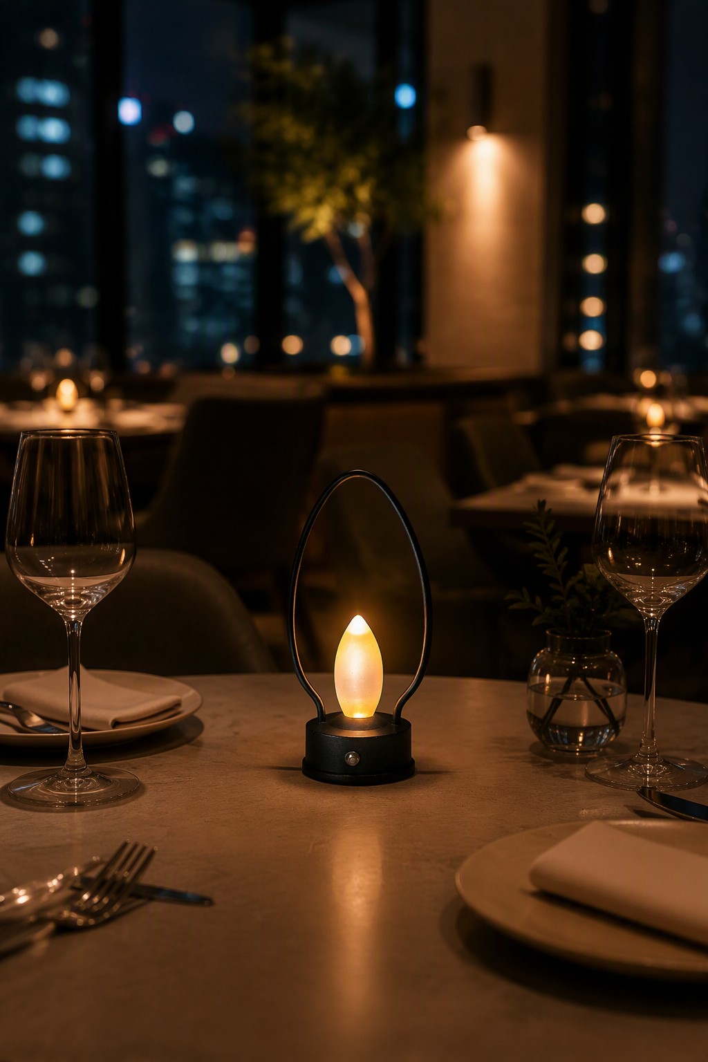 Factory Direct Minimalist Vintage Rechargeable LED Candle Light with 3-Color CCT – Decorative Table Lamps