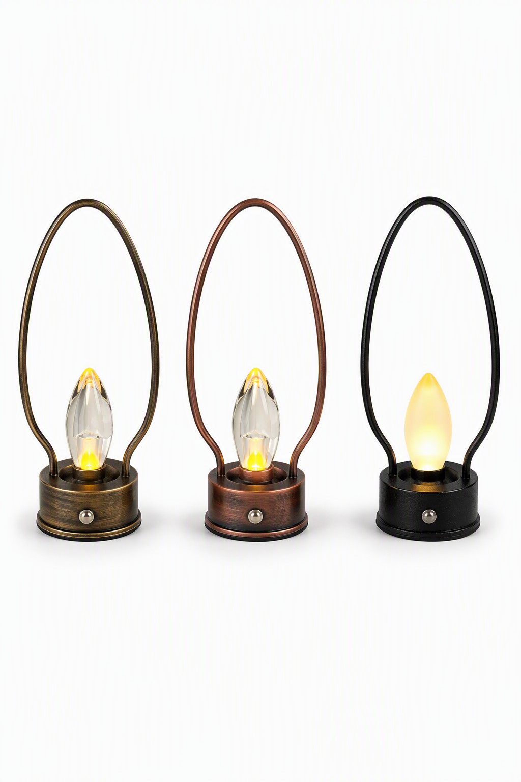Factory Direct Minimalist Vintage Rechargeable LED Candle Light with 3-Color CCT – Decorative Table Lamps (view 5)