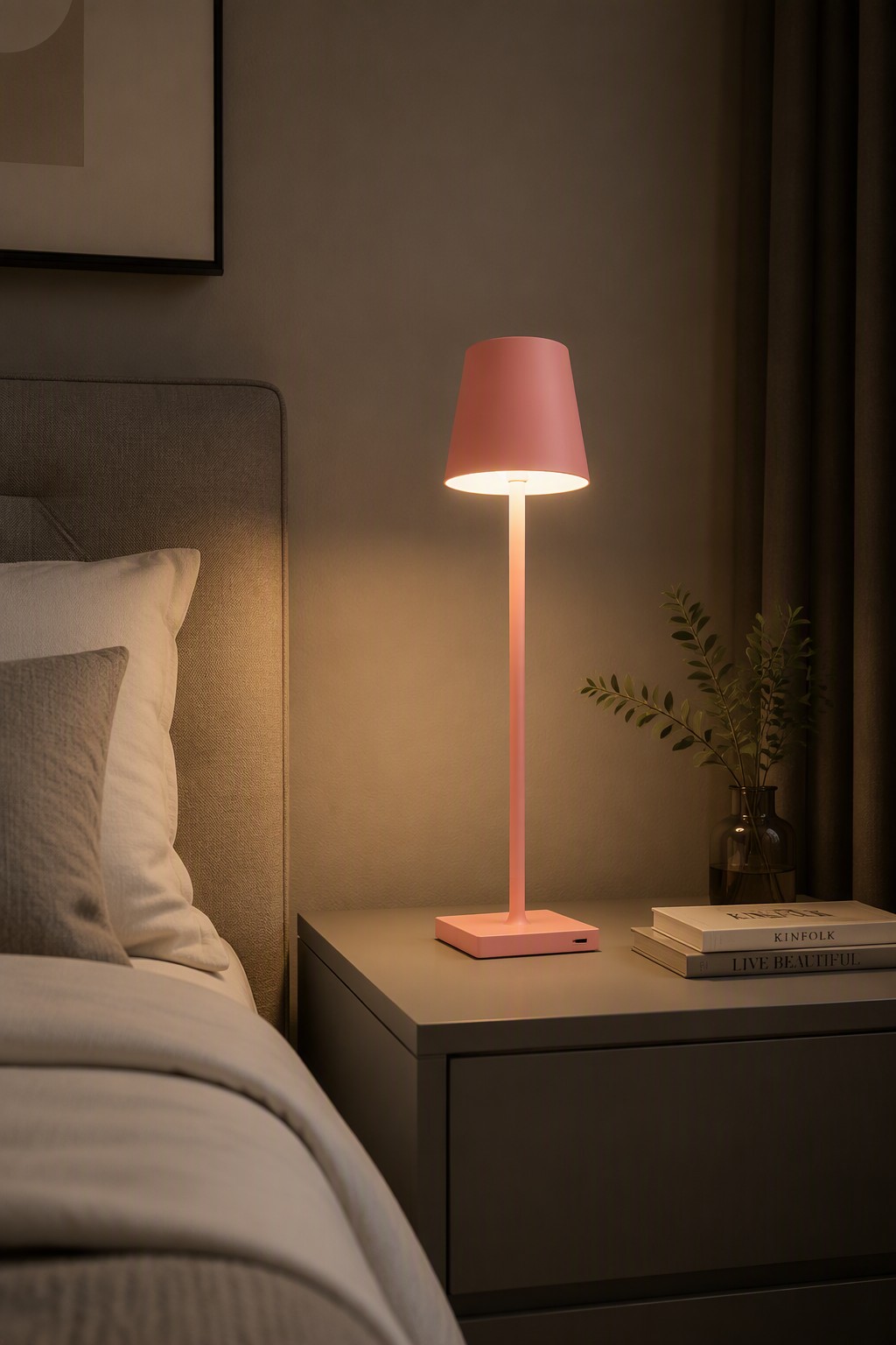 Factory Direct Professional Iron Rechargeable LED Table Lamp with Square Base & 3-Color CCT - BB-ZY103 – Modern Minimalist Table Lamps (view 4)