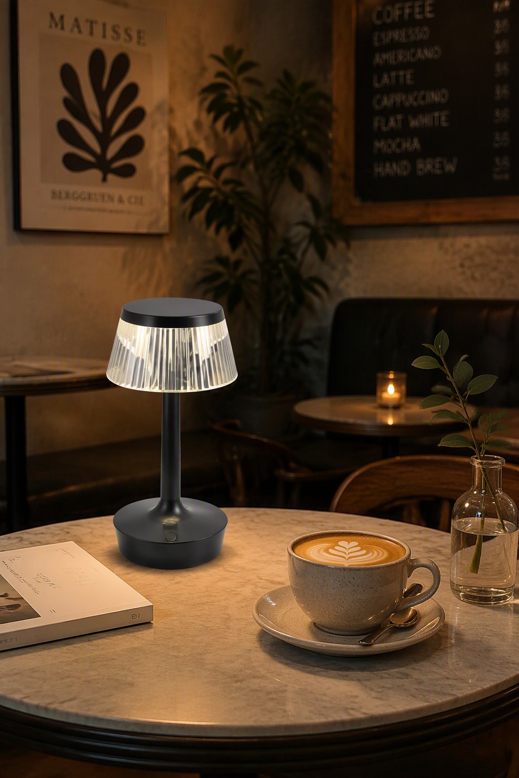 Wholesale Nordic Minimalist Pleated Shade Rechargeable LED Table Lamp with 3-Color CCT – Modern Minimalist Table Lamps (view 3)