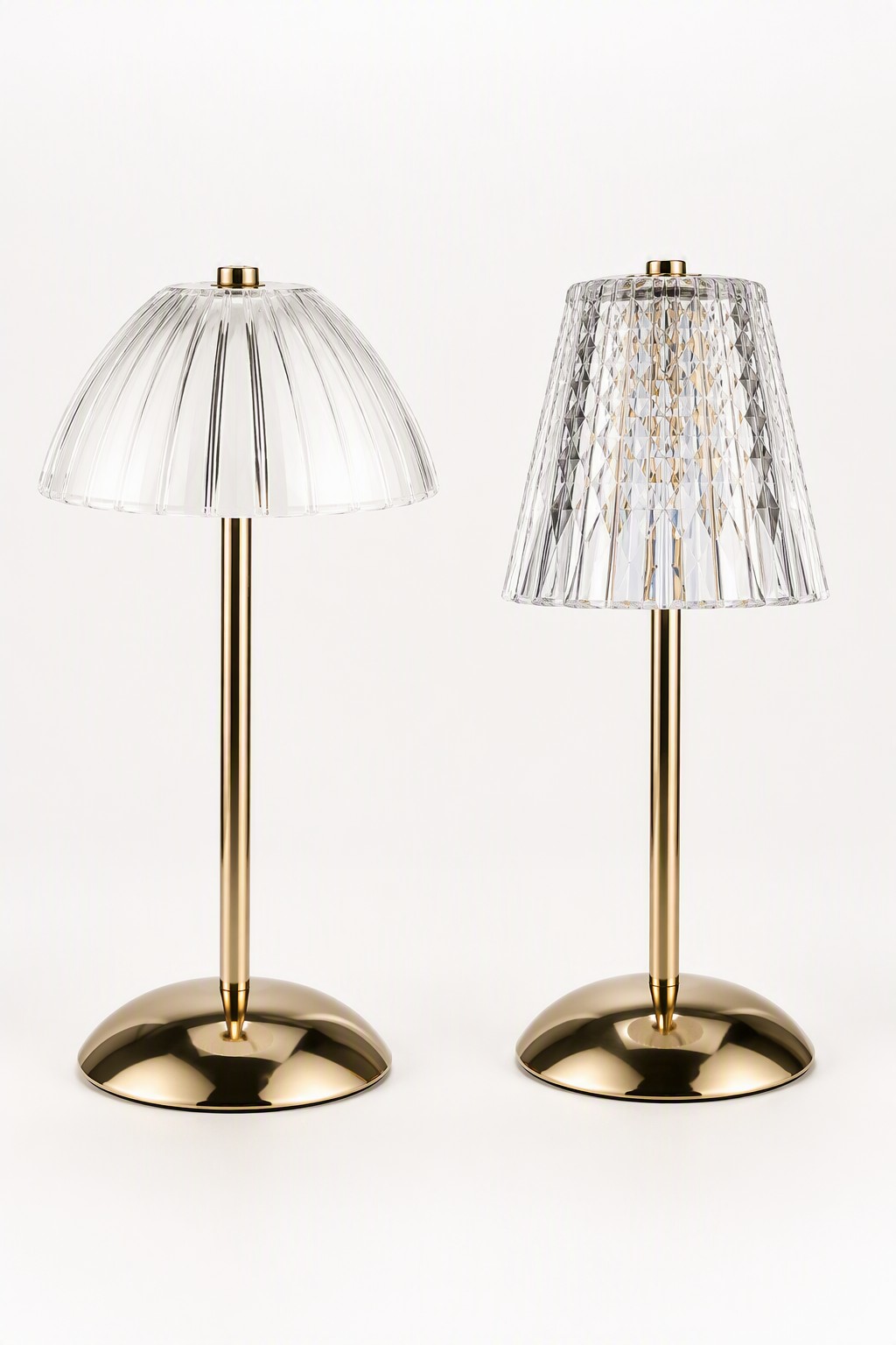 Modern Nordic Acrylic Rechargeable LED Table Lamp with 3-Color CCT & Metallic Base – Decorative Table Lamps (view 5)