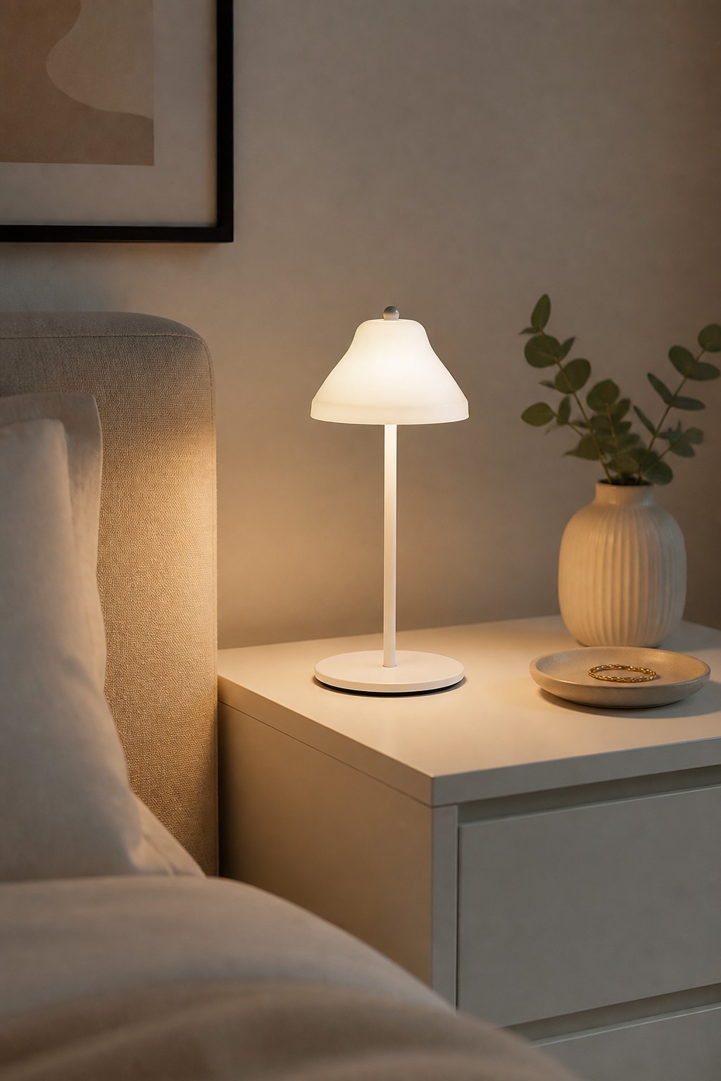 Factory Direct Professional Mini Rechargeable Iron Table Lamp with 4 Shade Styles & 3-Color CCT – Modern Minimalist Table Lamps (view 3)