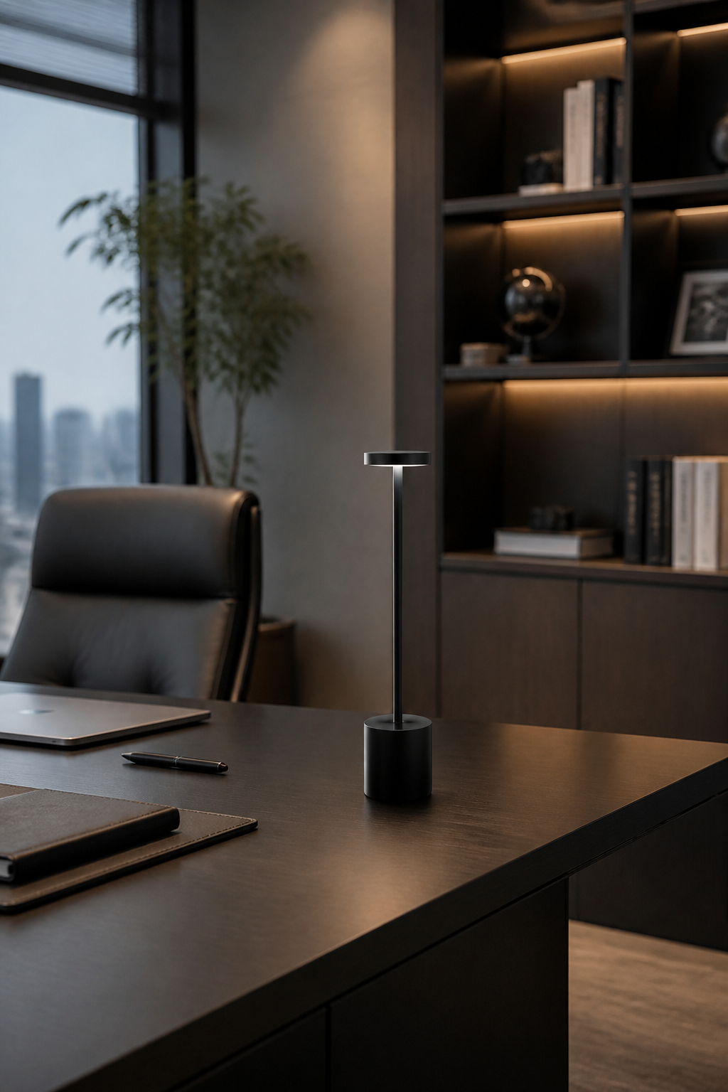 Factory Direct Professional Slim Iron Rechargeable LED Table Lamp with 1500mAh Battery – Modern Minimalist Table Lamps (view 3)