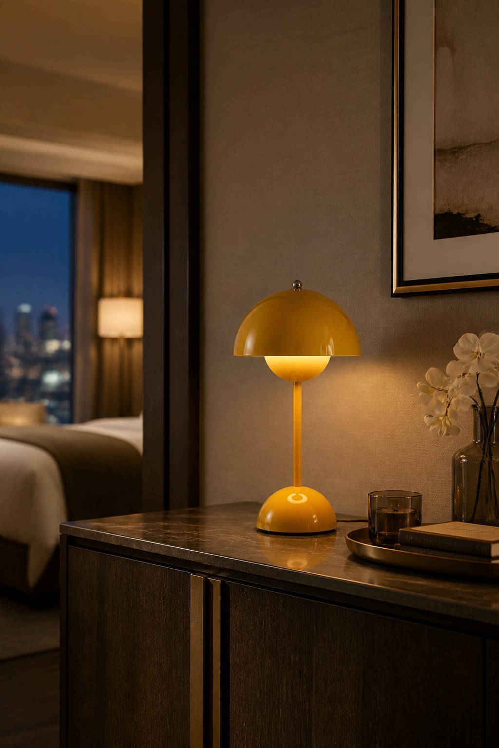 Factory Direct Classic Bionic Flowerpot Rechargeable LED Table Lamp – Decorative Table Lamps (view 3)